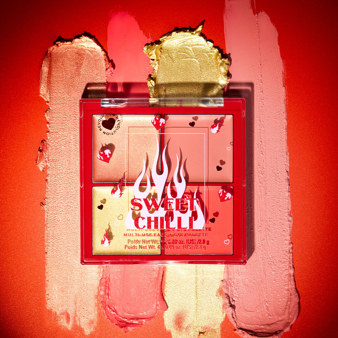 Sweet Chilli Cream Blush & Highlight Quad