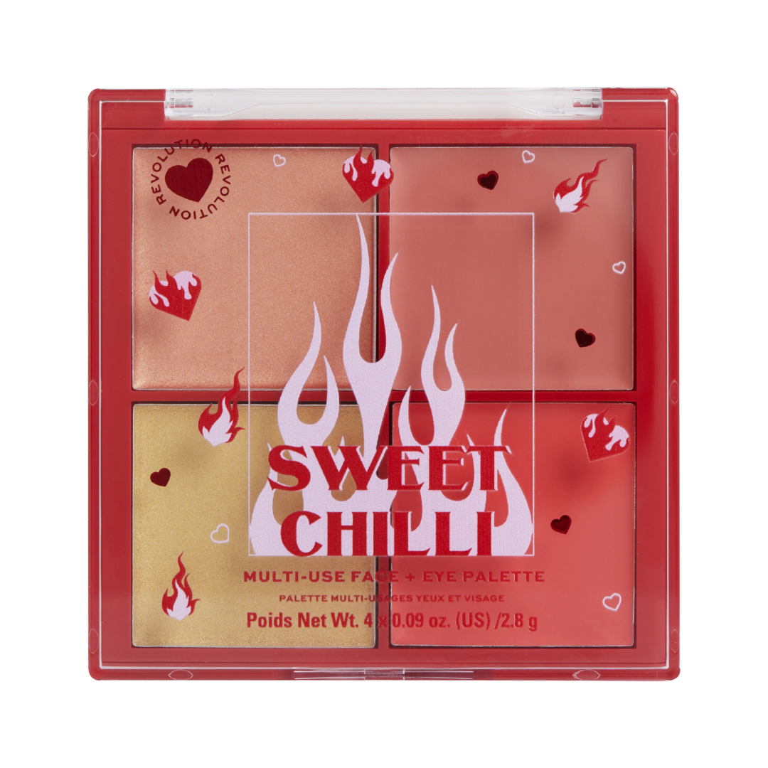 Sweet Chilli Cream Blush & Highlight Quad