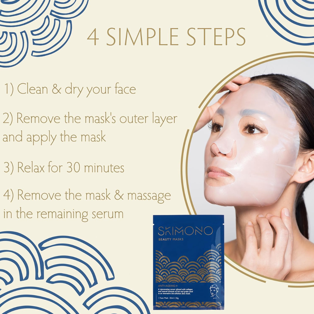 Skimono Anti-Ageing+ Bio-Cellulose Face Mask