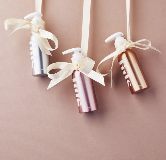 Stocking Fillers hanging from ribbons
