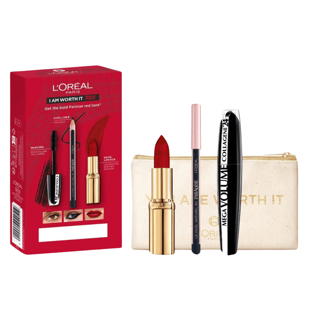 L’Oréal Paris I Am Worth It Red Set