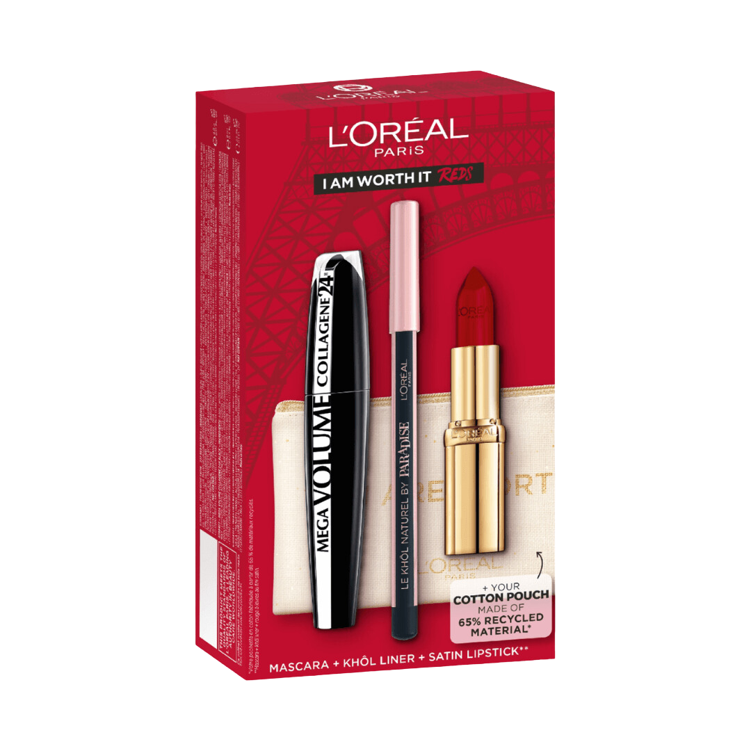 L’Oréal Paris I Am Worth It Red Set