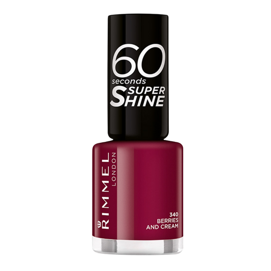 60 Seconds Super Shine Nail Polish 340 Berries And Cream