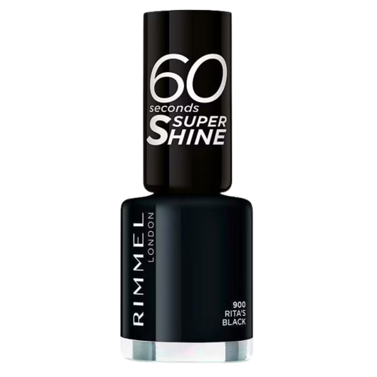 60 Seconds Super Shine Black Nail Polish