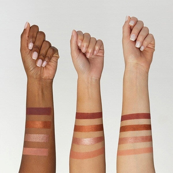 Eyeshadow swatch on arms