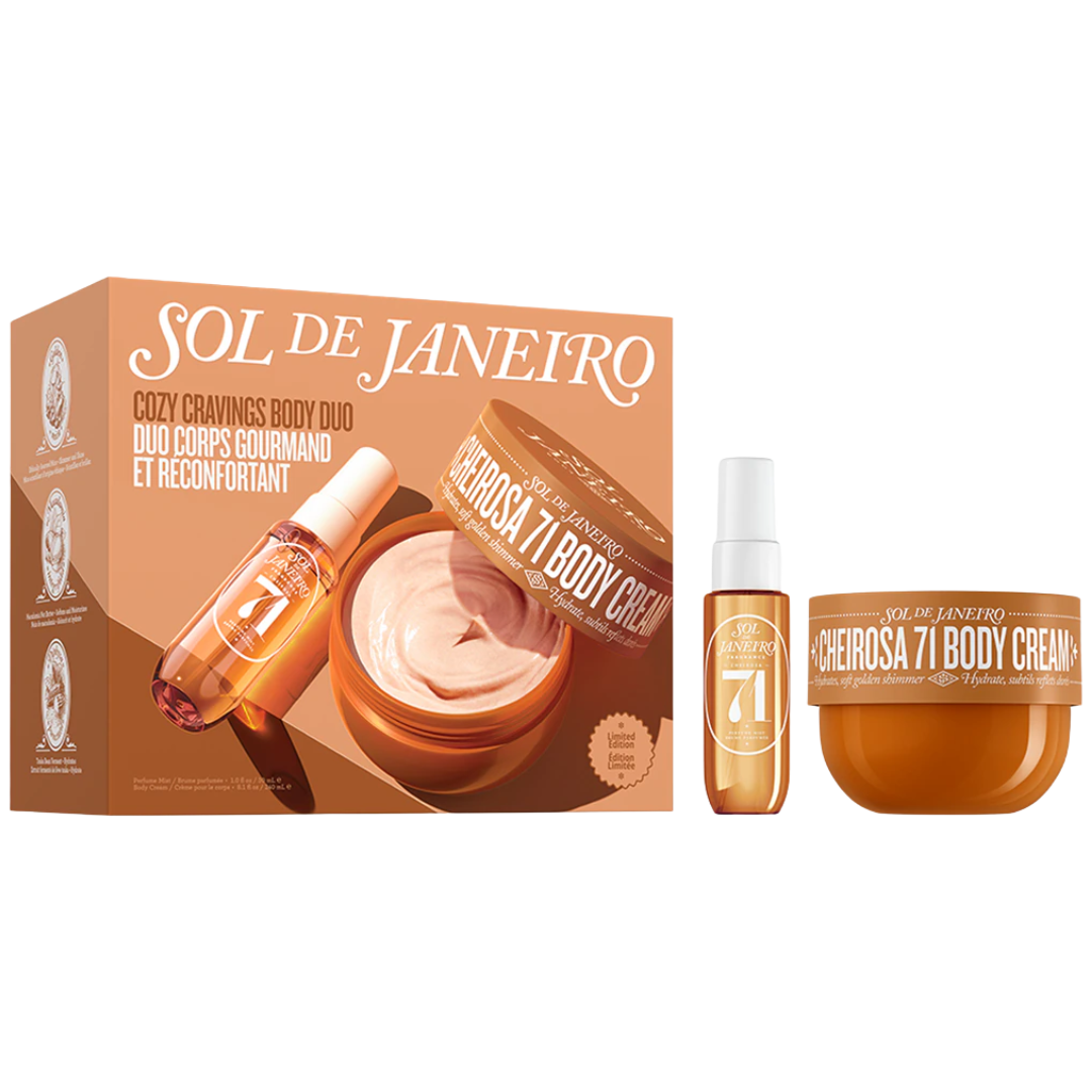 Sol de Janeiro Cheirosa 71 Cream & Perfume Mist Gift Set Cozy Cravings Body Duo