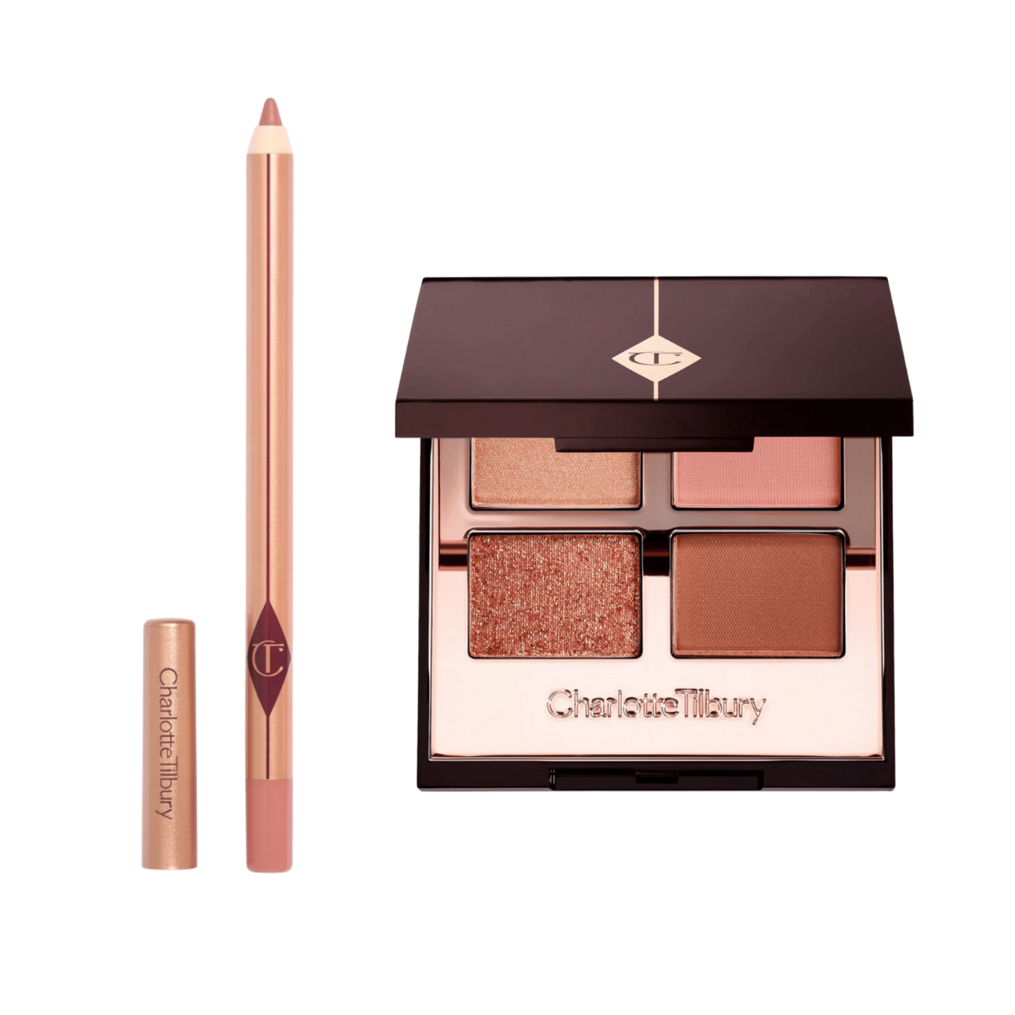 Charlotte Tilbury Pillow Talk Lip Cheat & Eyeshadow Quad Duo