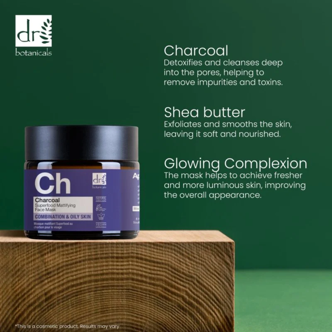 Charcoal Superfood Mattifying Face Mask